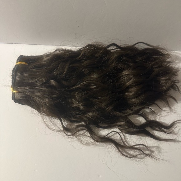 CLEARANCE Luxurious Brown Wavy Hair Extensions Clip In Hair for Women 6Pcs - Picture 2 of 2